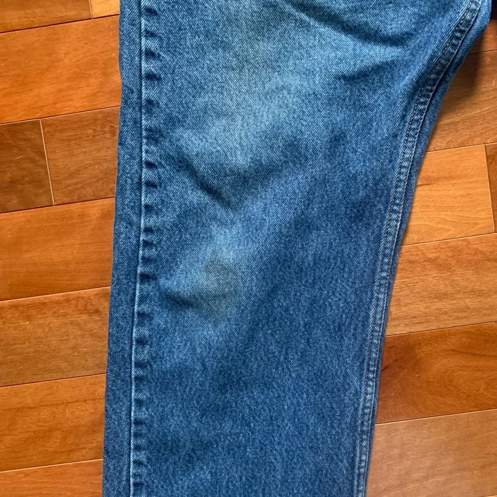 Levis 505 Straight Leg Jeans Mens Medium Wash Blue Denim‎ Pants 38x30